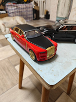 Машинка Rolls Royce PHANTOM. Металлическая модель Роллс Ройс Фантом 1:24 красный 24см #27, Сергей И.