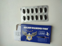 Виагра для мужчин "GOLDEN DIAMOND VIGO" таблетки для потенции, 12 таблеток #1, Николай К.