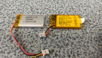 Аккумулятор для видеорегистратора 3.7v 350mAh 3pin + тонкий разъем (фишка) коннектор на 3 провода (батарея на видеорегистратор универсальная) #19, Анна К.