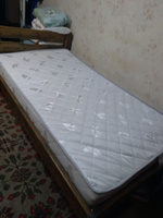 Ортопедический пружинный матрас Eco Mattress ISk 100x190 см, ППУ, с кокосом, разной жесткости, в рулоне #74, Зинаида Г.