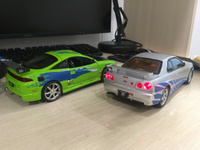 Коллекционная модель машинки Nissan Skyline GT-R R34 (Ниссан ГТР) масштаб 1:24 #70, Владислав К.