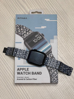 Карбоновый браслет Pitaka для Apple Series 10-1, SE и Ultra 2 Ultra (38 40 41 42 44 45 46 49мм) - Mosaic #15, Александр К.