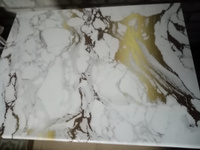 Столешница для кухни Скиф 800х600x26мм с кромкой. Цвет - Мрамор золотой #54, Владислав Л.