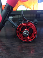 Катушка мультипликаторная для зимней ловли Admiral Fishing Reel 60(3+1bb), с курком, рукоять слева, передаточное отношение 3,2:1, цвет шпули металик #25, Евгений Т.