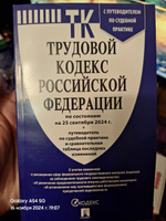 Трудовой кодекс 2024 (по сост. на 25.09.24) с таблицей изменений и с путеводителем по судебной практике. (ТК РФ 2024) #1, Павел А.