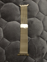 Ремешок Gurdini на часы Apple Watch Milanese Loop Series 1-9/SE/Ultra 42 мм 44 мм 45 мм 49 мм золотистый #39, Гульнара М.