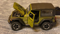 Машинка металлическая Jeep Wrangler Rubicon инерционная модель Джип хаки 1:20 длина 20см, со светом и звуком #14, Дмитрий Л.