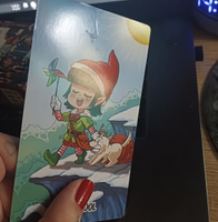 Сборник ведьм, Christmas Xmas Elf Tarot ,12*7cm #5, томачек Г.