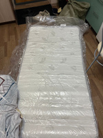 Беспружинный ортопедический односпальный матрас 90x180 см Eco Mattress Soft 14Sk, ППУ, средняя жесткость, в рулоне #38, Ольга А.