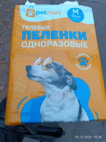 Пеленки для животных одноразовые впитывающие гелевые с липким фиксатором PetMart 45х60 50 штук #39, Елена В.