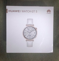 Умные часы HUAWEI Watch GT 5, 41 мм, белый кожаный #21, Диана Клайм