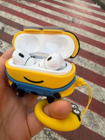 Чехол для наушников AirPods PRO противоударный, с карабином Minions #26, Ксения Т.