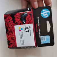 Картридж HP 47, цветной (Colour), оригинальный, для струйного принтера (6ZD61AE) #4, Ольга Н.