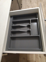 Лоток для столовых приборов в ящик 600мм, серый #40, Эдуард Ш.