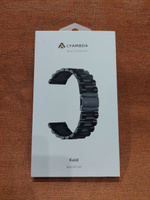 Универсальный ремешок из нержавеющей стали для часов 20 mm LYAMBDA KEID DSG-05-20-BL Black #12, Сергей Д.