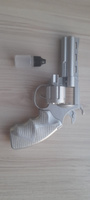 Пистолет для пистонов металлический с кобурой, пугач, серебристый #8, Виталий Р.