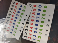 Набор наклеек "Цветные Цифры Классика" для календаря, маркировок, 2шт., 15х10см #6, Олеся Д.