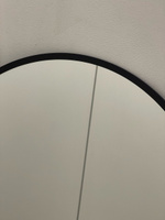 Круглое зеркало настенное с чёрной окантовкой 50 см #95, Сабина М.