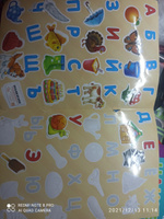 Мноразовые наклейки для малышей, Буква Ленд, "Алфавит для малышей, учим буквы для детей", книжка с наклейками #14, Ирина Т.