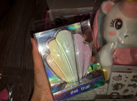 Подарочный набор "Единорог" в подарок для девочки на день рождения. Рюкзак с игрушкой, ожерелье и браслет, сережки и кольца, расческа, ободок, заколки, шарик. #84, С. Т.