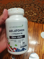 Мелатонин 3 мг для нормализации сна, успокоительное, снотворное для взрослых с витамином В6, комплекс витаминов, бады для женщин и мужчин Melatonin, 90 капсул #64, Светлана К.