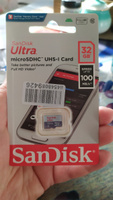 32 Гб Карта памяти microSDHC SanDisk Class 10 Ultra UHS-I (100 Mb/s) #29, Оксана К.