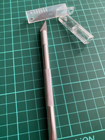 Нож-скальпель Hatber лезвие 37x9 мм алюминиевый корпус, колпачок, 2 запасных лезвия #7, Карина Сакменова