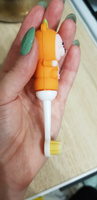 Детская зубная щетка мишка оранжевая ультра мягкая 0+ для чистки зубов и полости рта для детей #7, Юлия Р.