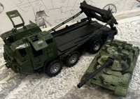Игрушечная военная машинка тягач с танком, Нордпласт, боевая машина, военная техника, игрушки для мальчиков #34, Маргарита А.