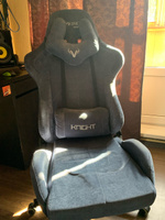 Игровое кресло Бюрократ ZOMBIE VIKING KNIGHT Light-27, ткань текстиль, синий #40, Алмира Б.