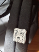 Деревянный значок на рюкзак аниме Ахегао #74, Илья Р.