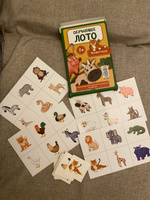 Обучающая настольная игра "Лото Животные" KoroBoom для малышей, с картинками диких и домашних животных #6, Светлана К.