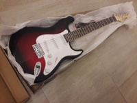 Электрогитара (Stratocaster) Jordani ST100 Red #19, Денис