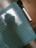 Магнитный планер с маркером Трекер привычек, PaperFox (На месяц, магнитная доска для рисования детская с поверхностью пиши-стирай на холодильник) 21 х 30 см #51, Екатерина