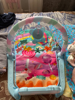 Развивающий коврик для новорожденного малыша Развитика розово-голубой, дуга с игрушками #26, Ирина К.