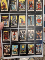 Наклейки маленькие карты Таро Райдер Уэйта для блокнота и дневника таролога 4 комплекта по 80 шт #52, ПерсДанные У.