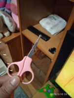 Ножницы детские маникюрные, от 0 месяцев, цвет розовый #5, ирина л.