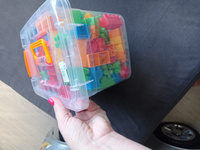 Детский конструктор для малышей от 3 лет Play Okay, 200 деталей, пластиковый, развивающая игрушка для мальчиков и девочек, блочный #65, Екатерина Х.