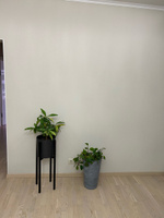 Подставка для цветов и растений черная напольная металлическая, квадрат, h-70см #39, Надежда В.