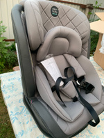 Автокресло детское AMAROBABY Brilliant ISOFIX класс D, группа 0+/1/2/3, 0-36 кг, (0-12 лет), серый #19, Анжелика Т.