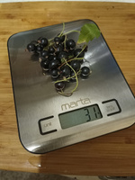 Весы кухонные MARTA MT-1646 электронные нерж. сталь, max 10 кг, черный жемчуг #5, Татьяна З.