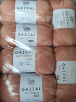 Пряжа Gazzal Baby Cotton 205 503 Персиковый 6 мотков (Хлопок для вязания Газзал Бэби Коттон 205) #20, Galina T.