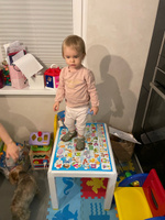 Стол Пенал АЗБУКА, парта, детский раздвижной пластиковый, столик развивающий для малышей #6, Ирина К.