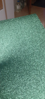 Фоамиран глиттерный с блестками 2 мм, размер 20х30 см цвет зеленый 10 листов, Цветная пористая резина для творчества #30, Наталия М.