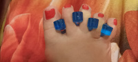 ORTGUT Разделители пальцев ног для педикюра / Межпальцевые перегородки для фиксации и расслабления пальцев стопы / Упругие педикюрные силиконовые фиксаторы для обработки ногтей и нанесения лака #21, Наталия Ф.