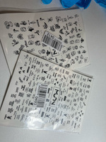 Слайдеры для ногтей и для дизайна маникюра черно-белые #6, Снежана Ф.