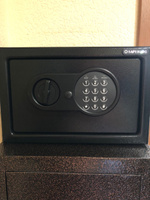 Мебельный сейф для денег и документов SAFEBURG SB-200 BLACK с электронным кодовым замком 31х20х20 см/ сейф металлический для пистолета/ подарок мужчине на день рождения #51, Рейсман Э.