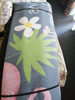 Пляжный коврик для гальки складной на молнии 155x(55+55)x1,0 см, 6 сложений, Фламинго / Коврик-сумка для пикника #3, Орлова Н.