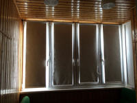 Рулонные шторы блэкаут LmDecor 43х160 см, жалюзи на окна 43 ширина, рольшторы #79, Магомед А.