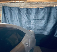 Брезентовая штора ВО для ворот гаража утеплённая 340х230 #46, Юлия Э.
